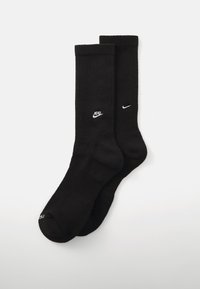 U NK ED CSH CREW 2PACK EMBRDY - Zeķes - black/white)