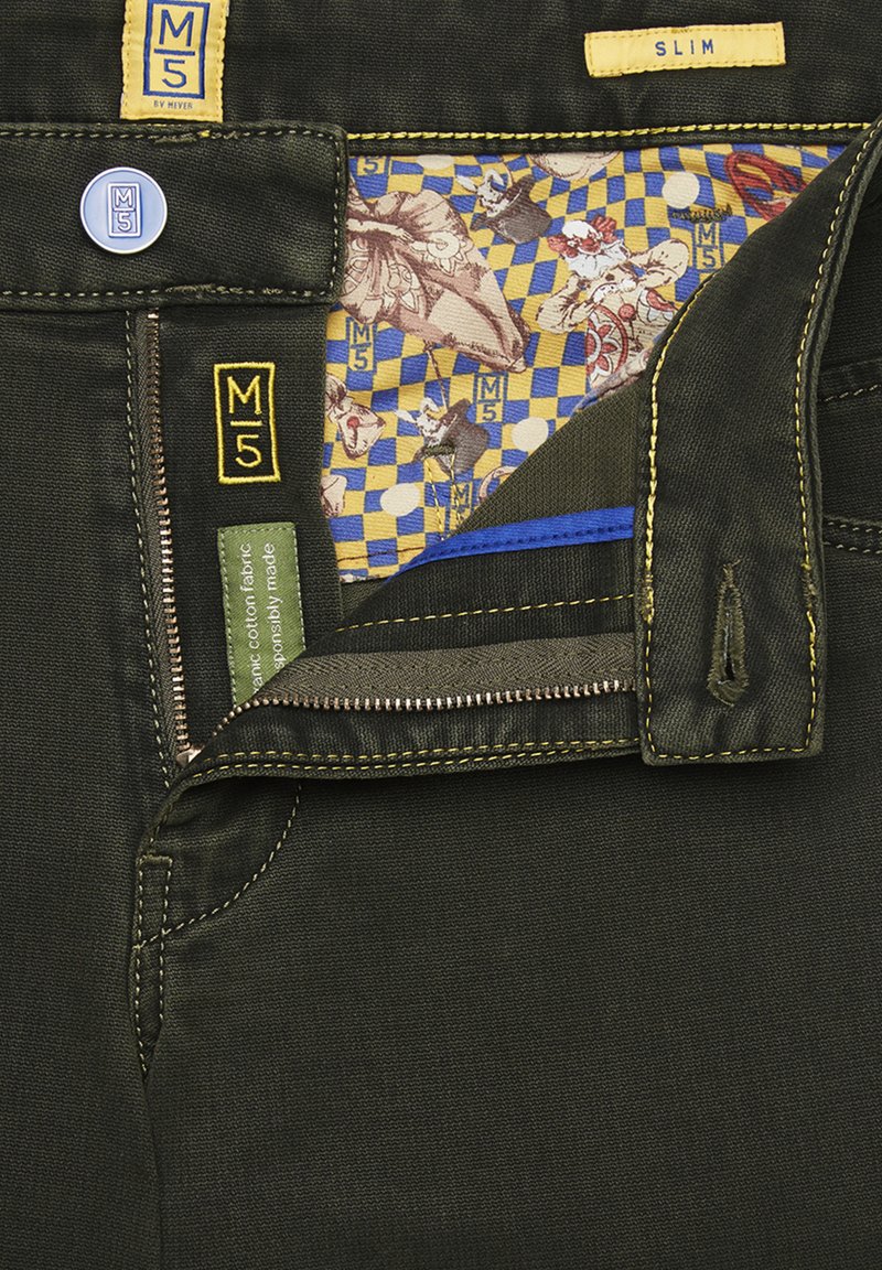 Herren Skinny Fit | Meyer MEYER Jeans Slim Fit Dunkelgrün/dunkelgrün - MH48658 Herren Skinny Fit | Meyer MEYER Jeans Slim Fit Dunkelgrün/dunkelgrün - MH48658