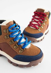 Next Schnürstiefelette - tan brown colourblock