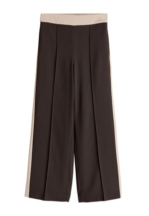 SIDE STRIPE WIDE   - Nohavice - chocolate neutral