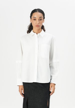 DIBELLA SLEEVE SHIRT - Skjortebluser - white
