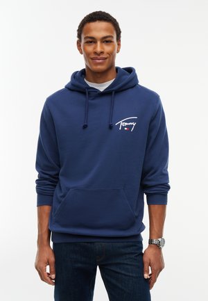 Tommy Jeans, ENTRY SIGNATURE HOOD - Hættetrøje - basic navy