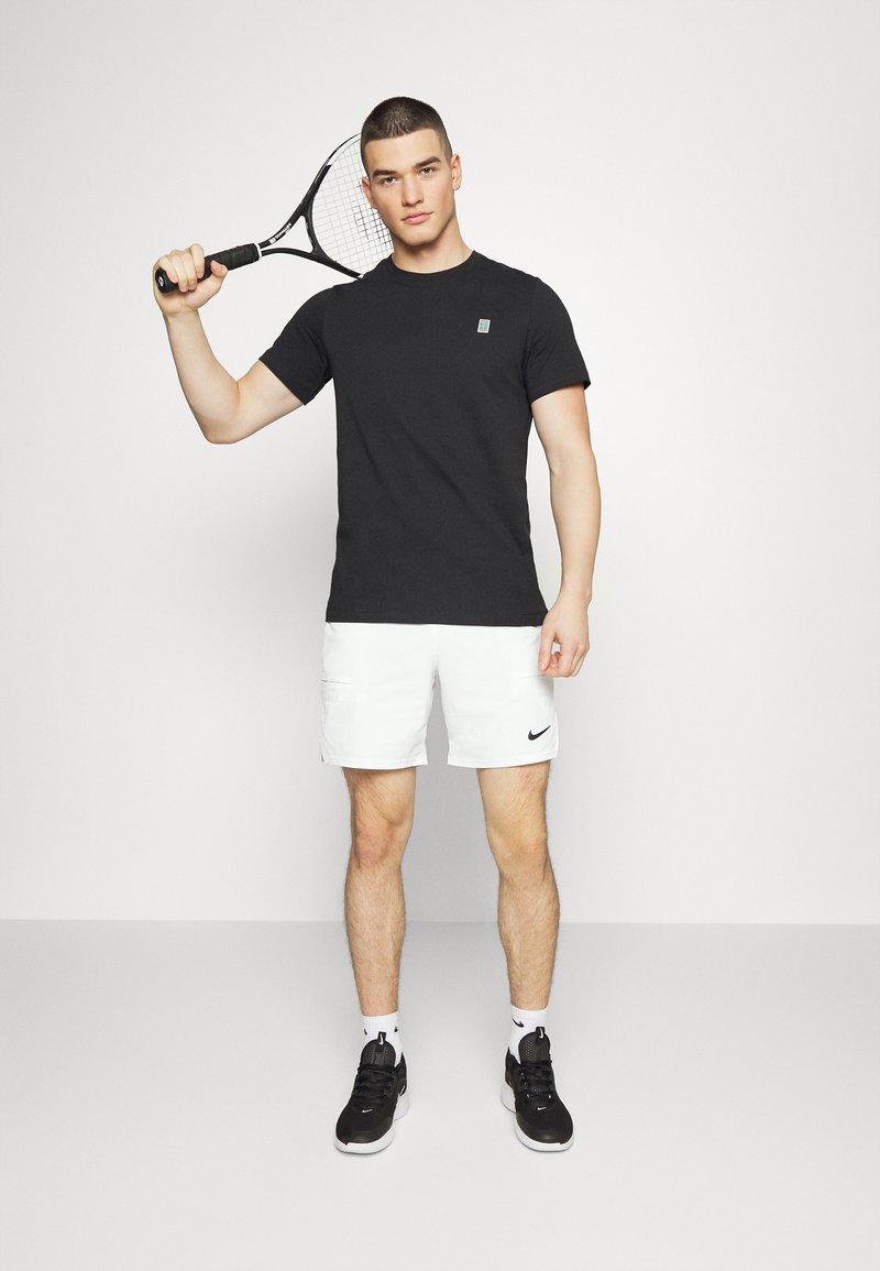 Herren Shirts | Nike Performance COURT T-Shirt basic black/washed teal/schwarz - KN45560 Herren Shirts | Nike Performance COURT T-Shirt basic black/washed teal/schwarz - KN45560