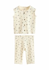 Next - SET REGULAR FIT - SLEEVELESS - Bodywarmer - black and white ditsy print Miniatuurafbeelding 1