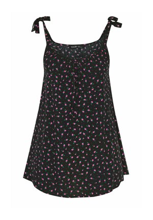 Yours Clothing, WOMEN'S VESTS & CAMIS - Toppi - black
