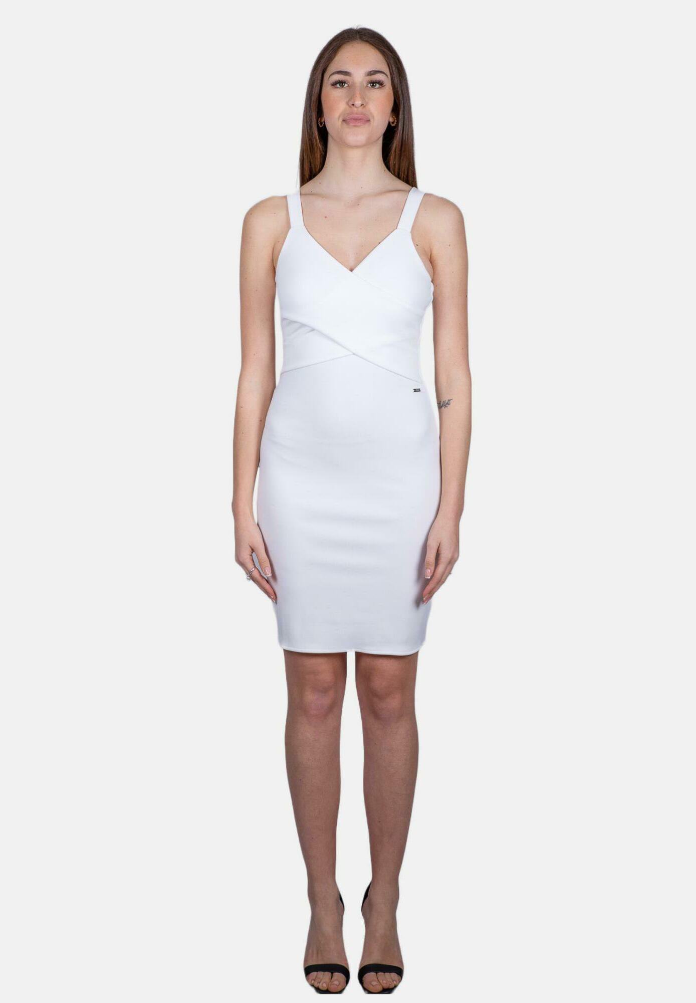 Armani Exchange CON INCROCIO Tubino bianco