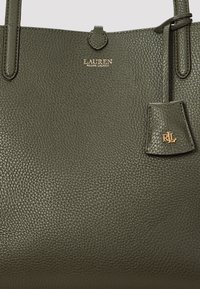 Lauren Ralph Lauren FAUX LEATHER LARGE REVERSIBLE TOTE BAG - Bevásárlótáska - dark olive