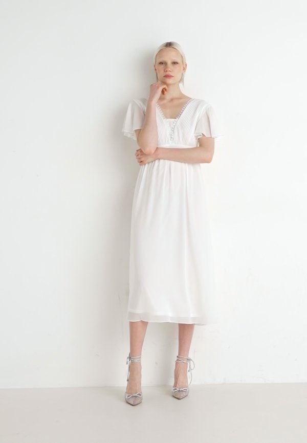 VILILLA V NECK MIDI DRESS - Occasion wear4