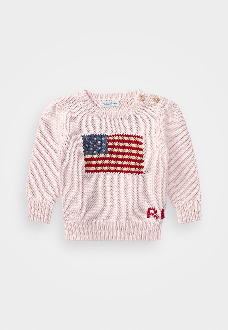 Polo Ralph Lauren - FLAG COTTON JUMPER - Jersey de punto - french pink, Ampliar