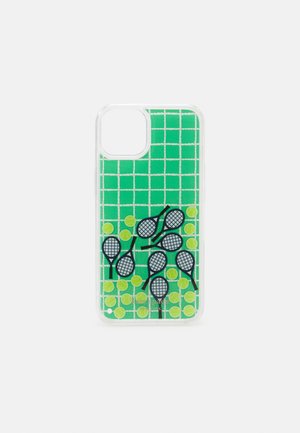 COURTSIDE LIQUID FLOATING TENNIS BALL CONFETTI - Capa para telemóvel - green