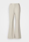 HIGH WAIST FLARE PANT - Stoffhose - pebble