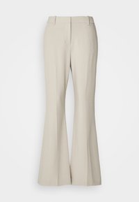 DKNY HIGH WAIST FLARE PANT - Auduma bikses - pebble