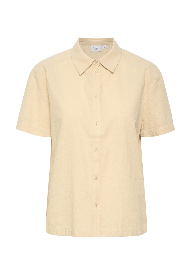 Saint Tropez Overhemdblouse beige Saint Tropez Overhemdblouse beige