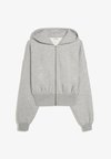 ZIP-UP WITH WAISTBAND - HOODIE - Zip-up sweatshirt - dark grey