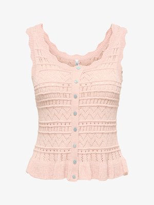 ONLY, KNITTED TOP ONLSUNNY KNITTED TOP - Vest - peach whip