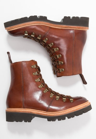 Grenson NANETTE - Botas de tornozelo com plataforma - tan