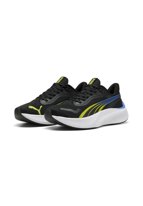 PUMA POUNCE LITE JR KIDS INDOOR TRAINERS 401512 11 BLACK-LIME SAPPHIRE UNISEX - Trainers - black-lime smash-sapphire — foto 2