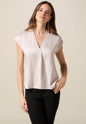 BIMATERICA SCOLLO A V - Blouse - beige