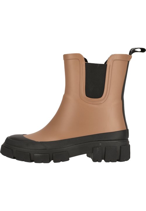 WODEN Damen Gummistiefel IRENE WATERPROOF black coffee cream