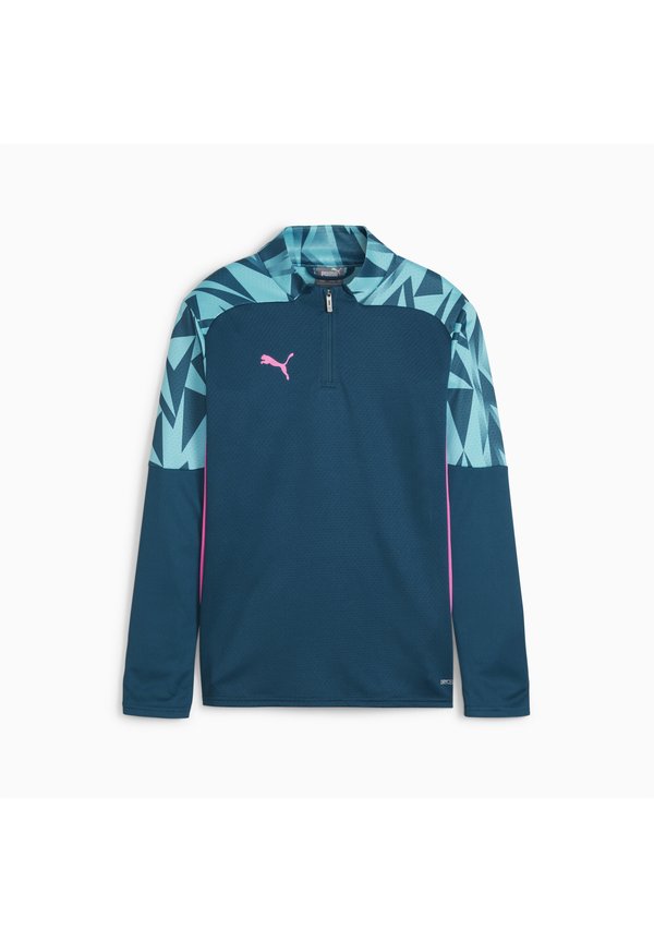 INDIVIDUALFINAL 1/4 ZIP - Langarmshirt - ocean tropic bright aqua
