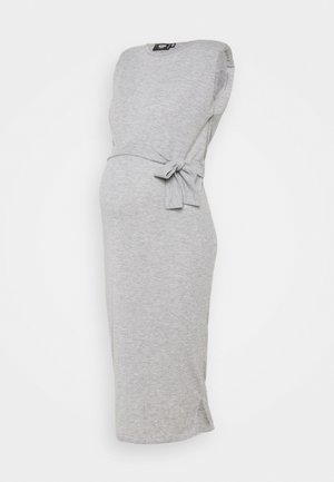 SHOULDERPAD BELTED - Vestido de tubo - grey