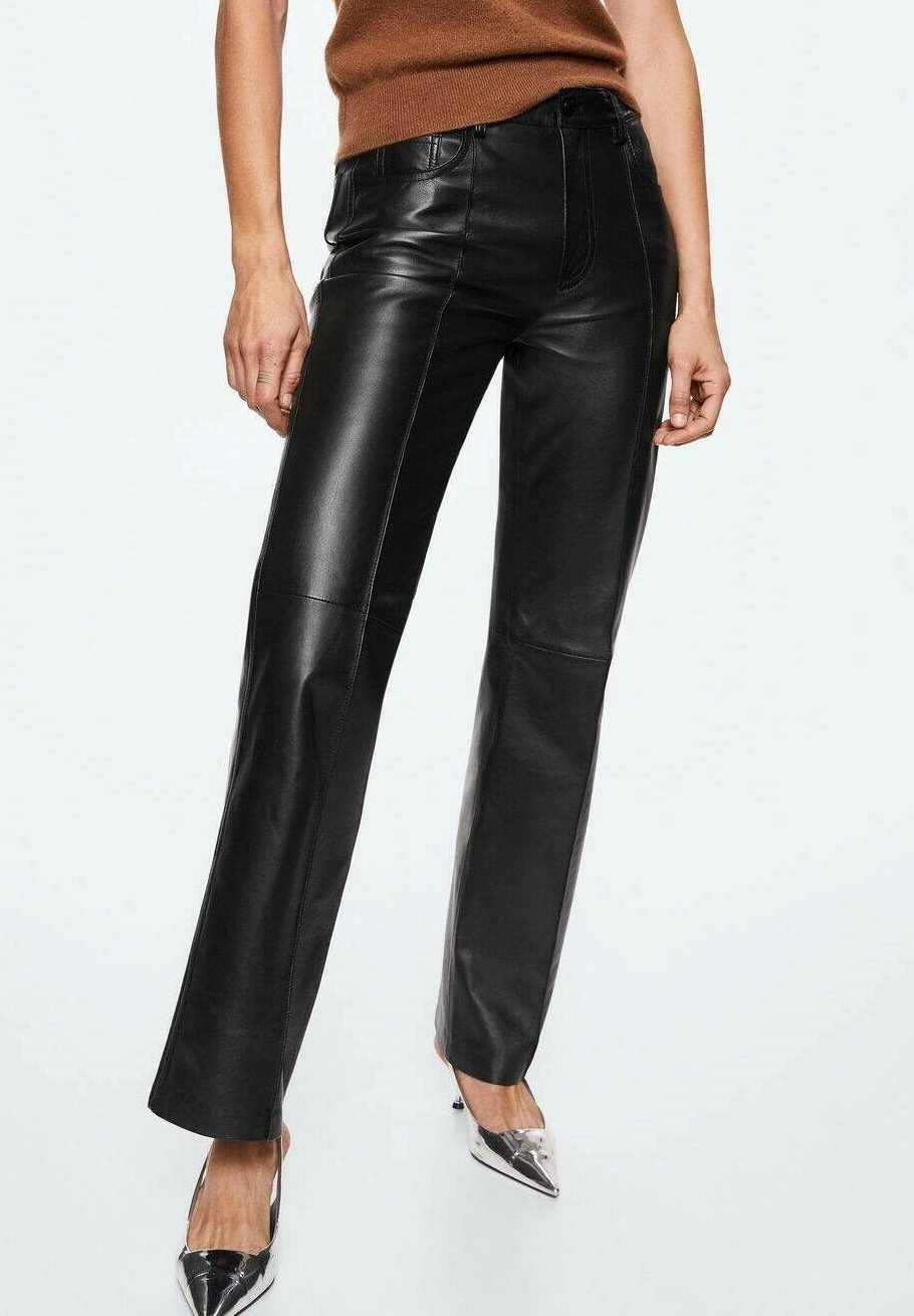 Mango NINA - Pantalón cuero - noir/negro Zalando.es
