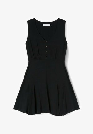 Motivi, VESTITO FLARE CON CINTURA INTRECCIATA - Robe de jour - nero