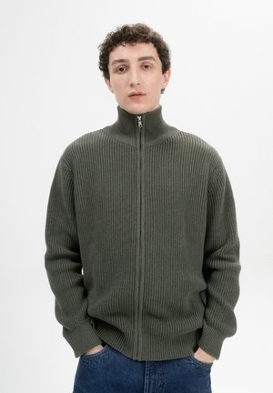 TAKSH - Strickjacke - grün melange