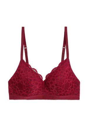 NON WIRED PLUNGE - Reggiseno a triangolo - dark red mix