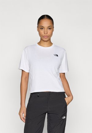 EVOLUTION SIMPLE DOME CROP TEE - T-shirts med print - white