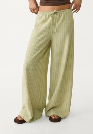 Stradivarius STRIPED  - Trousers - khaki