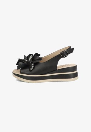 Filippo, FILIPPO - Sandali con plateau - black