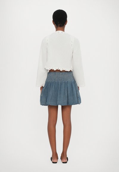 Sea OLI BUBBLE SKIRT - Falda vaquera - blue