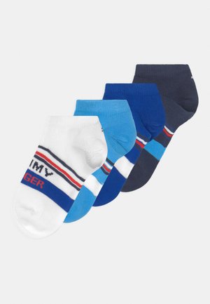 KIDS SNEAKER LOGO RIBBON 4 PACK - Calze - blue como