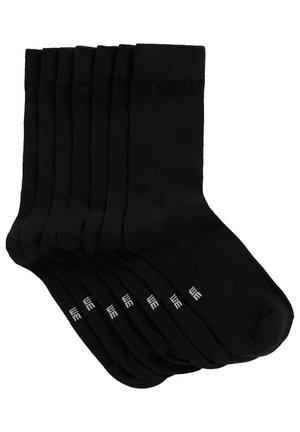 7 PACK - Strumpor - black