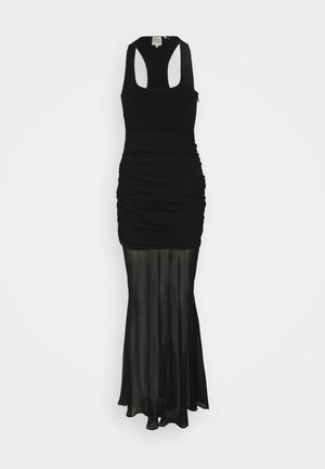 Hervé Léger RUCHED MIX TANK GOWN - Robe de cocktail - black