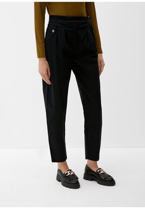 Pantalon Skinny Super Stretch S.Oliver Shape à Rayures Et Galon Noir - Taille 34, Occasion