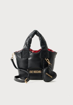 PUFFY LOGO - Sac à main - black/red