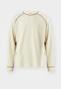 Langærmet T-shirt - light khaki/parachute beige/mosswood brown/summit white