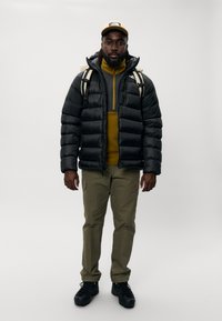 The North Face GLACIER HEAVYWEIGHT 1/2 ZIP - Felpa in pile - moss green/asphalt grey