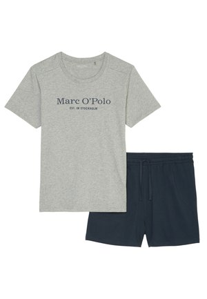 Marc O'Polo SET - Pyjamas - grey melange   dark navy