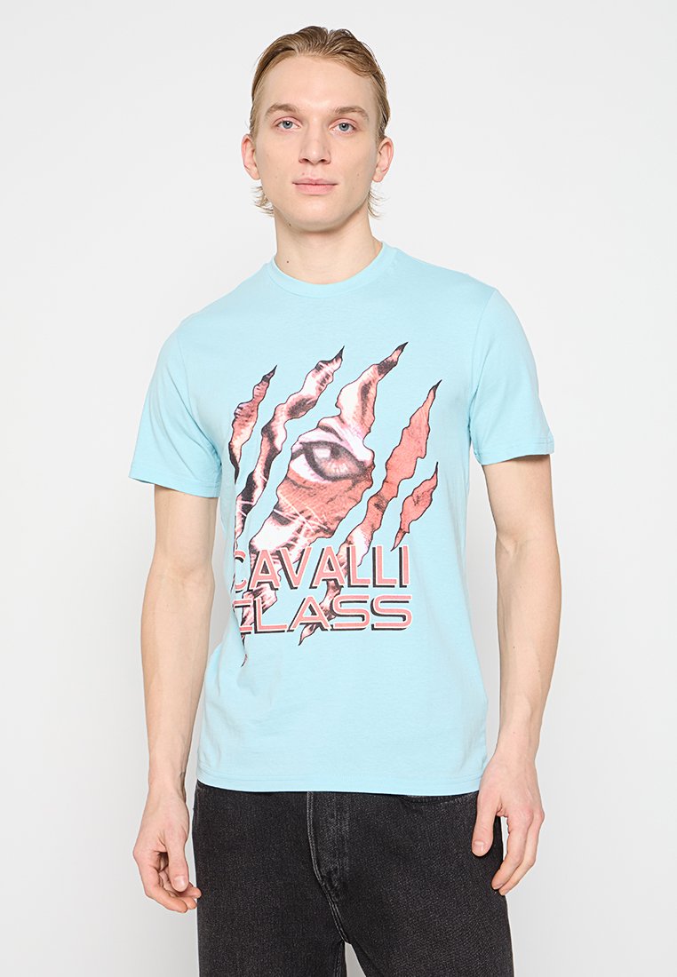 Cavalli Class T-shirt print lichtblauw