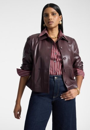 Elena Mirò, GIACCA SPALMATA - Chaqueta de cuero sintético - bordeaux