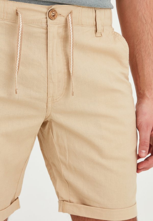 BHLENNO LINEN MIX - Shorts - chalk stone3