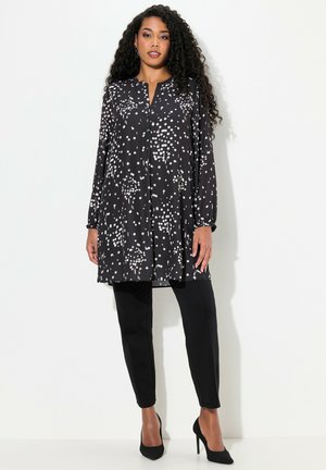POLKA DOT LONG SLEEVE - Túnica - black