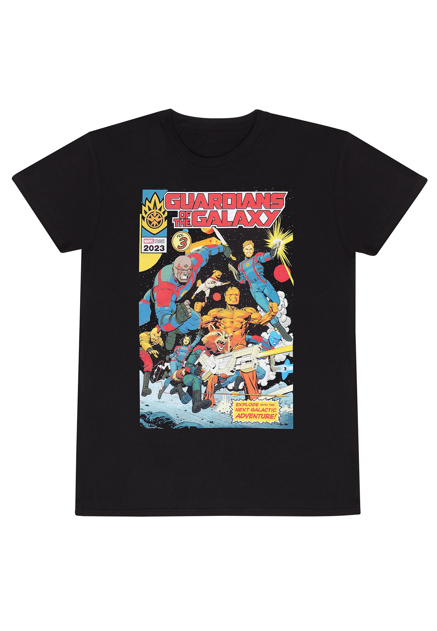 Marvel Herren T-Shirt 'Explode' – Offiziell Lizenziertes Superhelden-Shirt