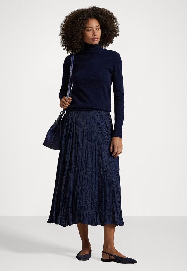 CRINKLED SATIN A-LINE SKIRT - A-line skirt3