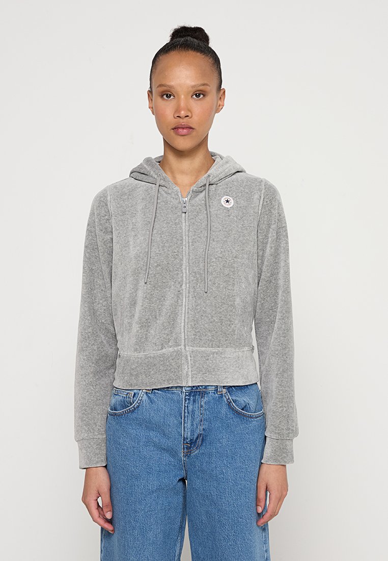 Converse Sweater met rits lichtgrijs Converse Sweater met rits lichtgrijs