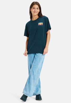 SUNNY OPTIC WASH - Print T-shirt - anthracite