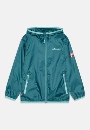 KIDS TROLLTUNGA UNISEX - Veste Hardshell - teal/aqua
